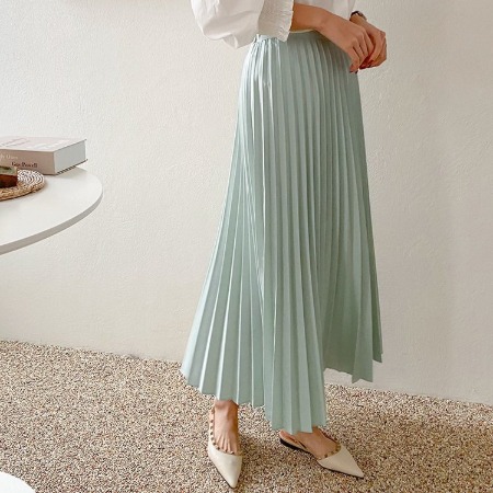 Lily Pleated Long Skirt